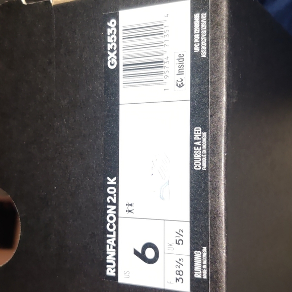 Adidas Girls' Runfalcon 2.0 K       Running Shoes - Multicolor size 6Y - Picture 10 of 10